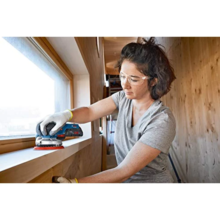 Bosch Professional Schleifteller 125 mm, Mittelhart, Kletthaftung, für GEX 18V-125 - GEX 12V-125 Akku-Exzenterschleifer – Bild 5