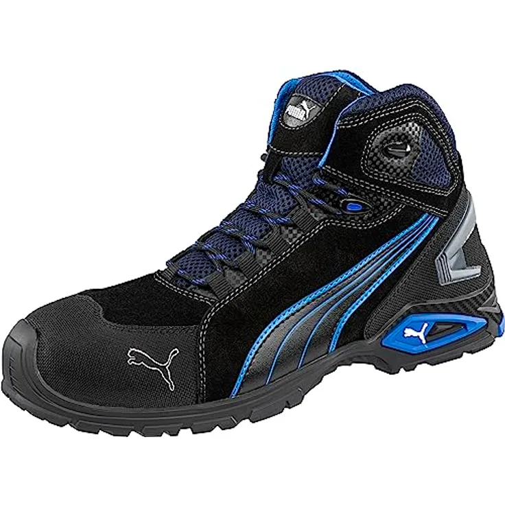 PUMA Safety RIO MID, Arbeitsschuh mit TPU-Laufsohle und evercushion® PRO Fußbett, schwarz