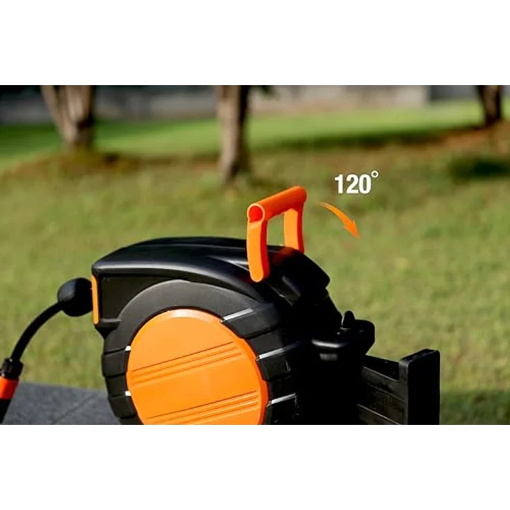 Yardforce Schlauchaufroller HW HR20A, mit automatischem Schlauchrückzug und robustem Kunststoffgehäuse – Bild 4