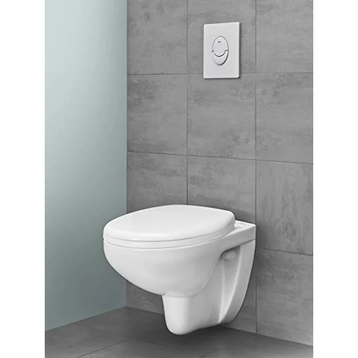 GROHE Skate Air, WC Abdeckplatte mit 2-Mengen-Betätigung, senkrechte Montage, alpinweiß, 38505SH0 – Bild 3