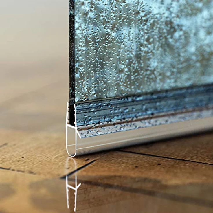 STEIGNER Duschdichtung UK17, 30 cm für Glasstärken 5/6/7/8 mm, transparente PVC Ersatzdichtung für Duschtüren – Bild 6