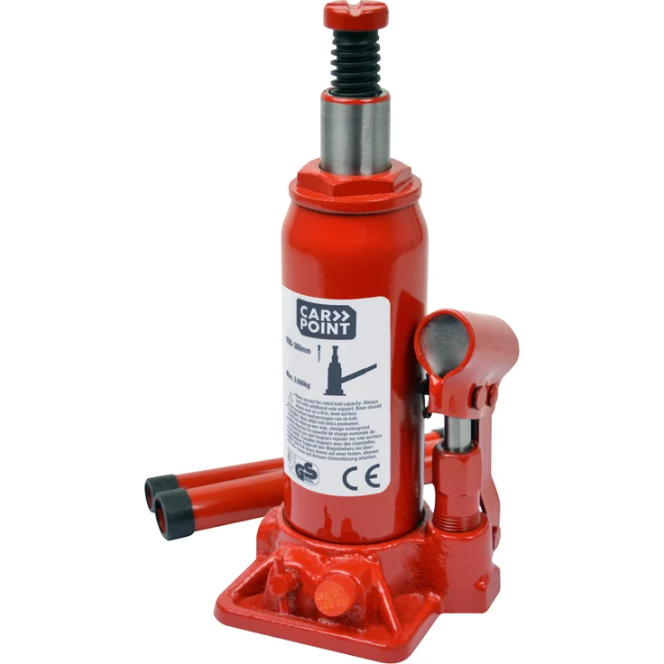 Carpoint Hydraulik-Wagenheber 3000kg, hydraulischer Potkrik für Auto, Caravan und Anhänger