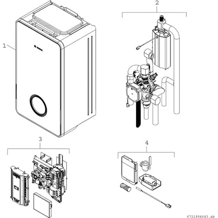 Junkers Bosch Compress CS5800iAW 12 E, Luft/Wasser-Wärmepumpe, wandhängend – Bild 2
