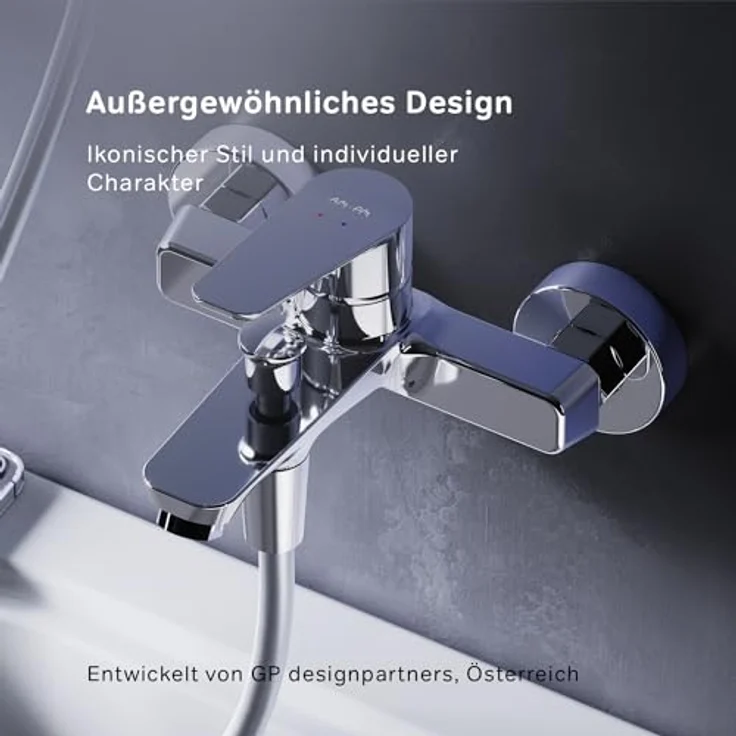 AM.PM FTA10000 Hit Einhebel-Wannenarmatur, Chrom, mit 35 mm Soft Motion-Keramikkartusche und automatischer Umstellung zwischen Brause und Wannenauslauf – Bild 4