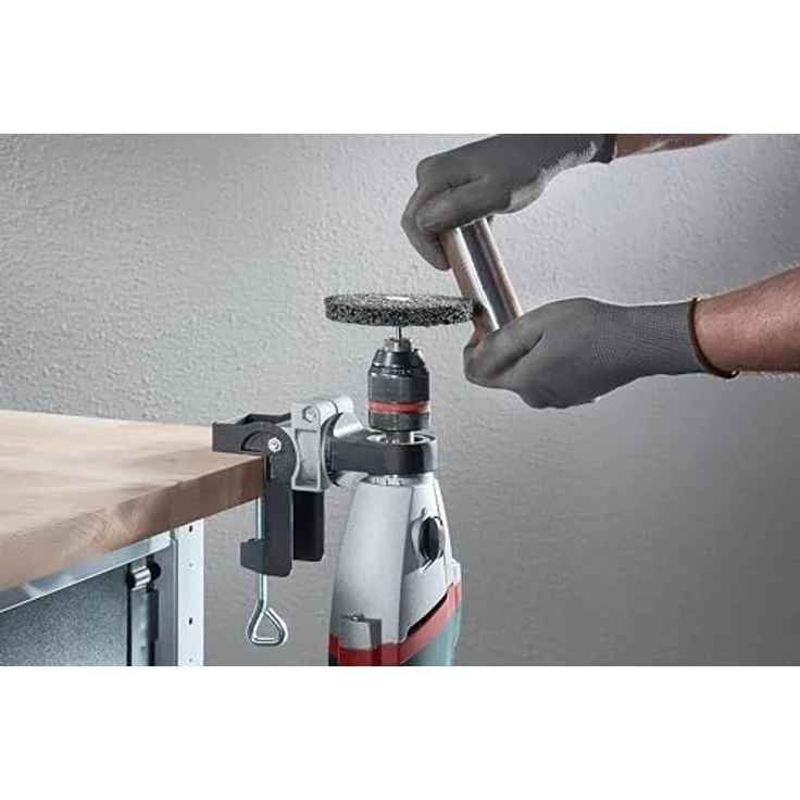 Wolfcraft Kombihalter für Bohrmaschine, robuste Halterung für präzise Schraub- und Bohrarbeiten – Bild 5