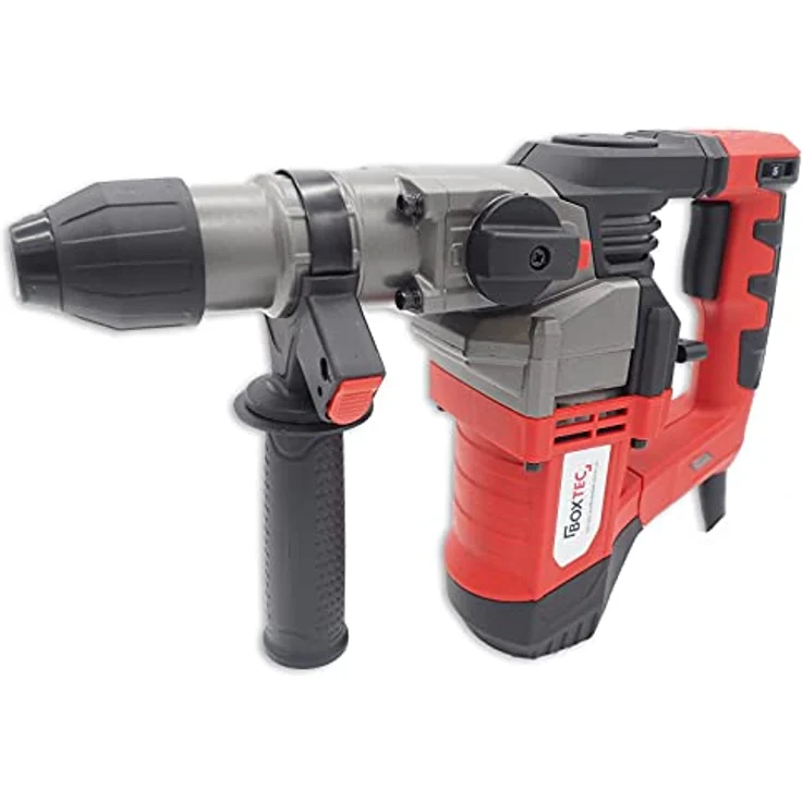 BOXTEC Bohrhammer TRH 1500 mit LED-Statusanzeige 3 Funktionen, 230 V, Drehstopp / Rutschkupplung, komplett Set inkl. 7-teiliges Zubehör, SDS-PLUS 1500W – Bild 5