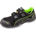 PUMA Unisex PU644300-46 Leichtathletik-Schuh, Nero/Verde, 46 EU Schwarz Grün