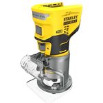 Stanley 18V Akku-Oberfräse SFMCW400B-XJ, bürstenloser Motor, 8 mm Spannzange, ohne Akku und Ladegerät