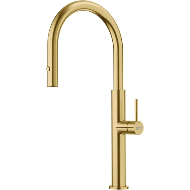 FRANKE Küchenarmatur 115.0741.697, 360° schwenkbare Auszugsbrause mit Laminar-Strahlregler, Höhe 46,7 cm