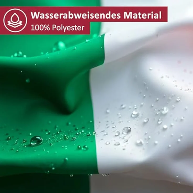 Aricona Italien Flagge 250x150cm, wetterbeständige Fahne aus 100% Polyester mit Messingösen, robuste Doppelnaht und lebendige Farben – Bild 3