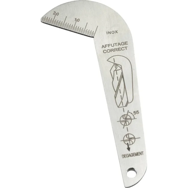 Dasqua 8511-0010 Bohrpunktlehre 118°, Präzisionsmessgerät zur Überprüfung der Konzentrizität des Bohrkörpers