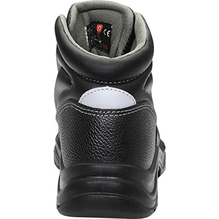 JORI Sicherheitsschuhe BASIC Mid S3, Herren, Lederschuh, robust, Schwarz, Stahlkappe - Größe 45 – Bild 3