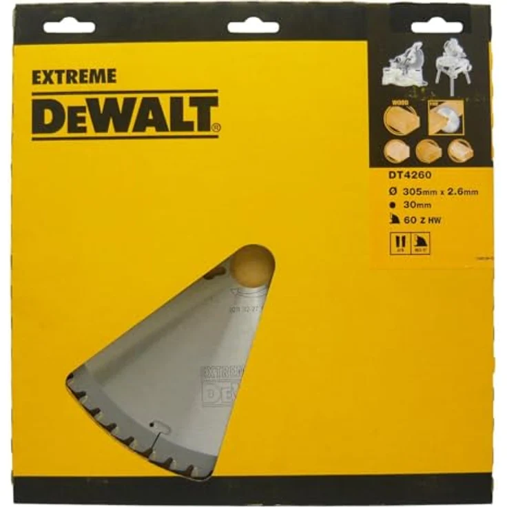 DeWalt Stationärkreissägeblatt - Kreissägeblatt Extreme (305-30mm 60WZ, feine Schnitte und Querschnitte), DT4260 – Bild 4