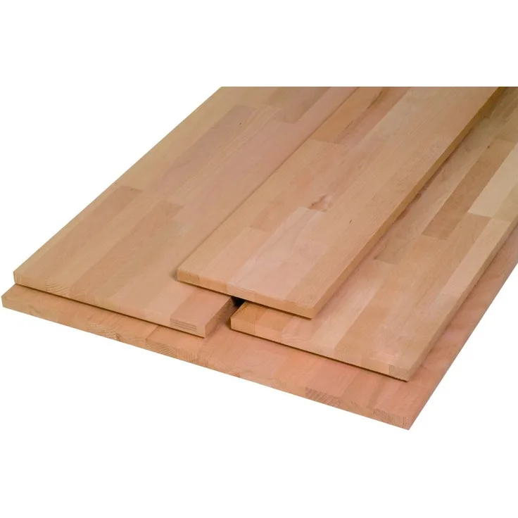 Massivholzplatte Buche Oberfläche geschliffen keilgezinkt 200 x 30 cm 18 mm