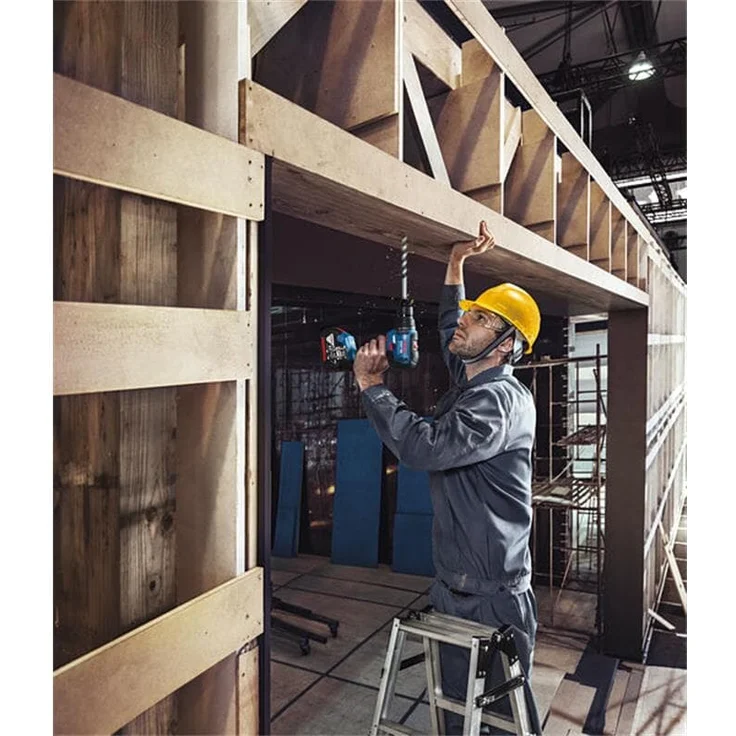 Bosch Professional Akku Schlagbohrmaschine GSB 18V-55 (ohne Akku,18 Volt System,Bohr-Ø in Mauerwerk: 10 mm,in L-BOXX) – Bild 3