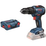 Bosch Professional Akku Schlagbohrmaschine GSB 18V-55 (ohne Akku,18 Volt System,Bohr-Ø in Mauerwerk: 10 mm,in L-BOXX)