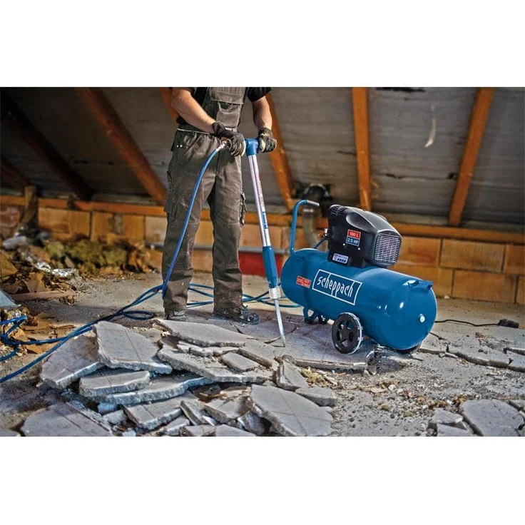 Scheppach HC105DC Druckluft Kompressor 10 bar 1,8 kW 100 Liter, Ölfrei – Bild 5