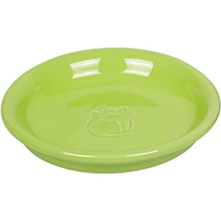 Nobby Katzen Keramik Milchschale hellgrün Ø14 x 2 cm – Bild 1