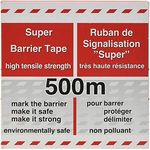 Absperrband rot/weiß geblockt 80 mm breit á 500m - Preisvergleich
