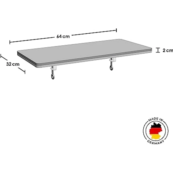 LucyBalu® Premium Katzen Fensterbankliege | Katzenliege Fensterbank | Katzen Fensterliege | Fensterbrett Verbreiterung 64x32x2cm | Katzenbett Fensterbank mit Filzauflage & Metallbefestigung Anthrazit – Bild 5