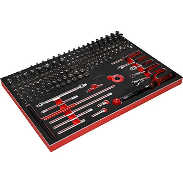 KS Tools 811.0169, 1/4'' Steckschlüssel-Satz in Schaumstoffeinlage, 169-tlg. Werkzeugkoffer aus Premium-Werkzeugen – Bild 2