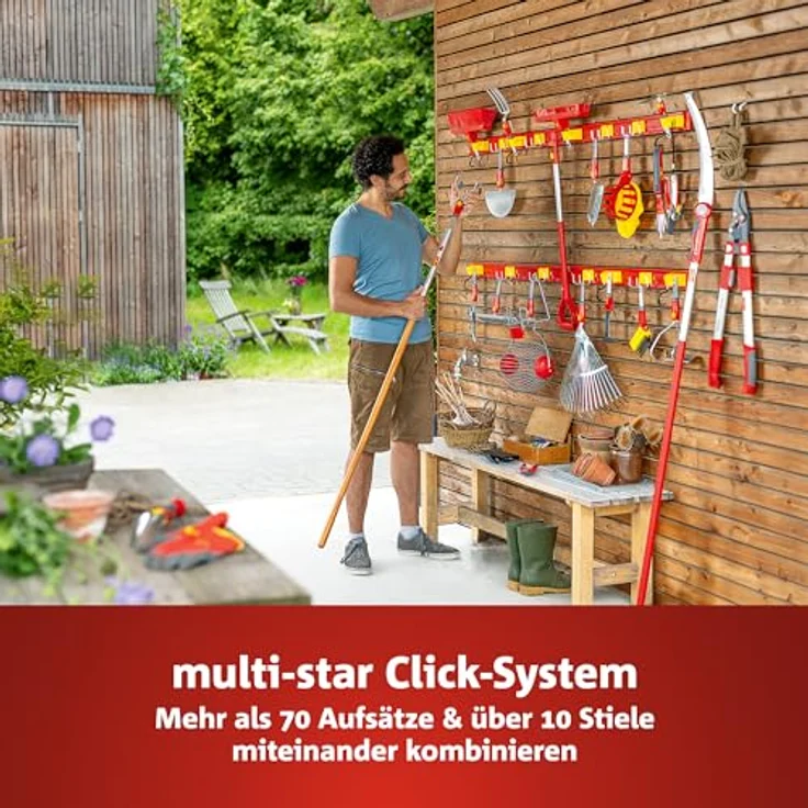 WOLF-Garten - Ziehhacke multi-star HU-M 15, Rot, 27x15x10 cm, 71AAA011650 – Bild 5