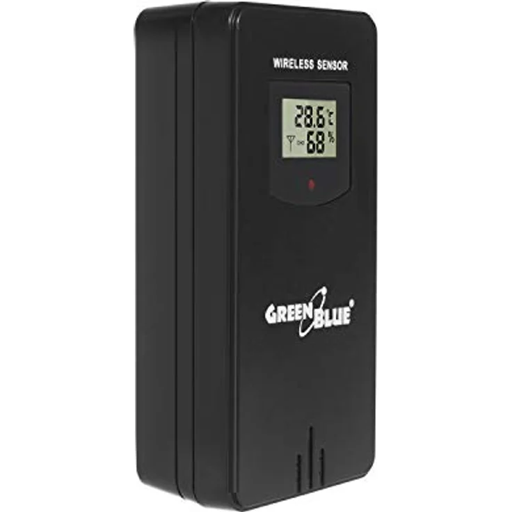 Greenblue 60133 Wetterstation, digitale Akku-Wetterstation mit Hygrometer und Thermometer, Schwarz – Bild 5