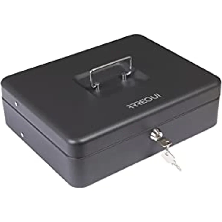 ARREGUI Cashier Clip C9244-EUR Geldkassette mit Eurozähleinsatz und Scheineinsatz | Kasse / Geldbox aus Stahl | 30 cm breit | Geldkassette mit Münzzählbrett und 4 Scheinfächern mit Klammer | schwarz – Bild 4