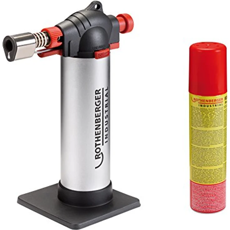 Rothenberger Industrial 03.5126E Gaslöt-Set 1300°C inkl. Piezozünder, inkl. Crème Brûlèe-Funktion, inkl. Gasflasche – Bild 2