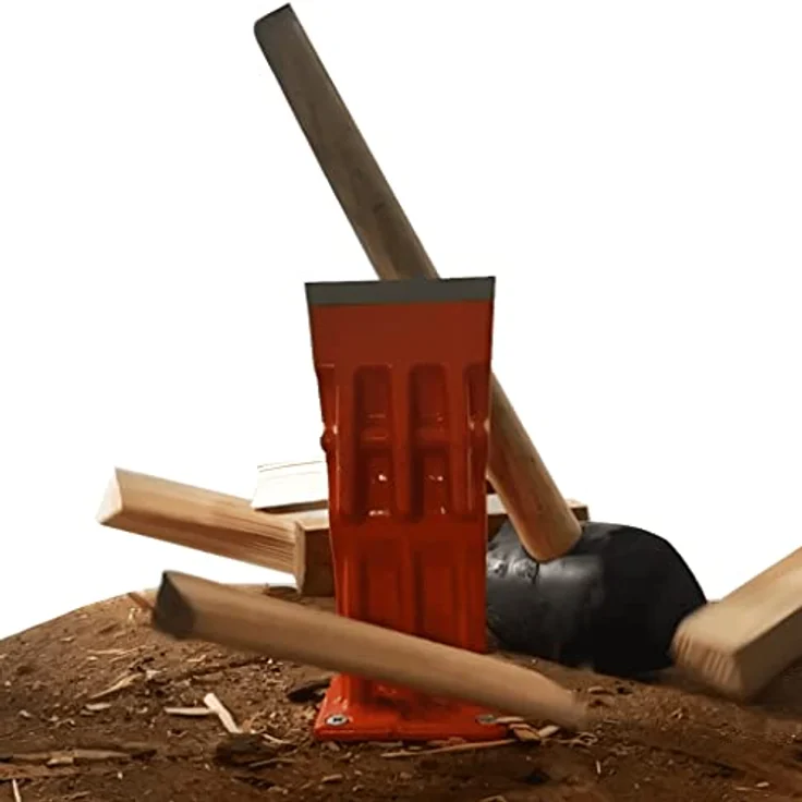 Forest Master Holzspalter Forest Master© Holzspalter 7" Aufsatz für Spaltklotz USAB, sicheres und schnelles Herstellen von Anzünd-Holz, Feuer-Holz - 18 cm Höhe, Klinge nachschleifbar - blau – Bild 6