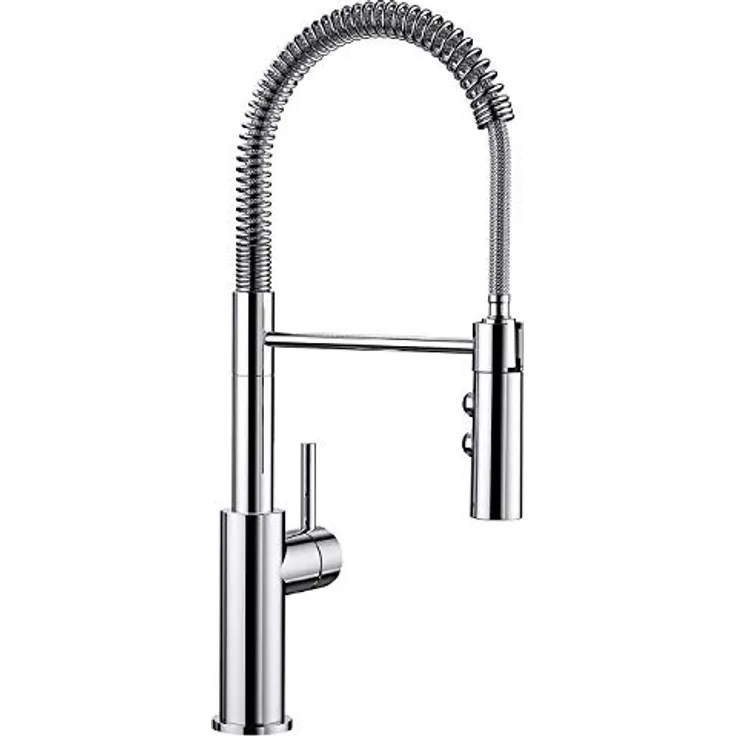 Blanco CATRIS-S Küchenarmatur mit beweglicher Schlauchbrause, Edelstahl federflexibel und umschaltbarem Brausestrahl
