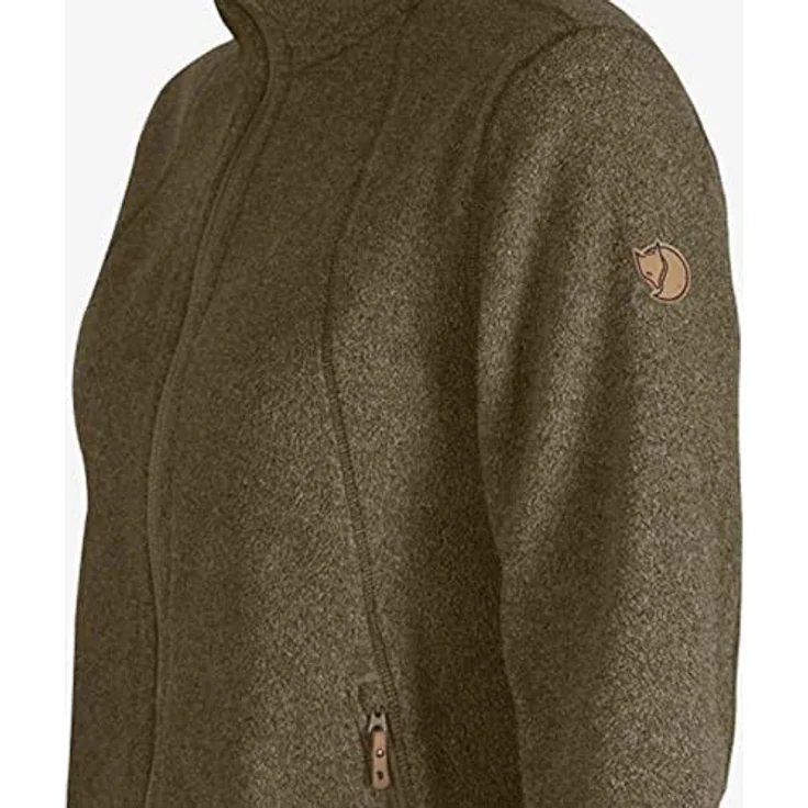 Fjällräven Damen Fleecejacke Stina, meliert aus recyceltem Polyester, Regular Fit, blau – Bild 3