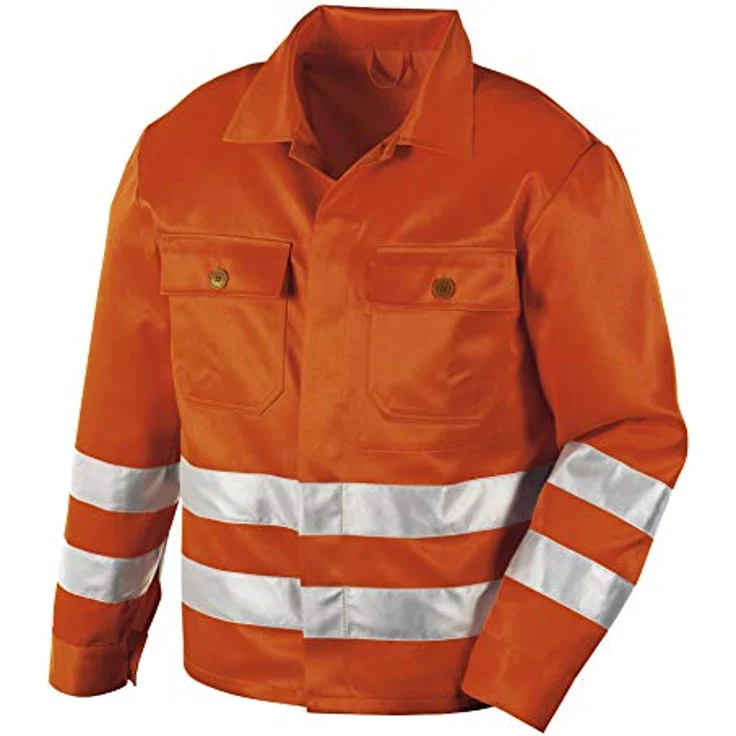 teXXor® Warnschutz-Jacke ROCKFORD, leuchtorange, Gr. XXL mit reflektierenden Streifen und 2 Brusttaschen