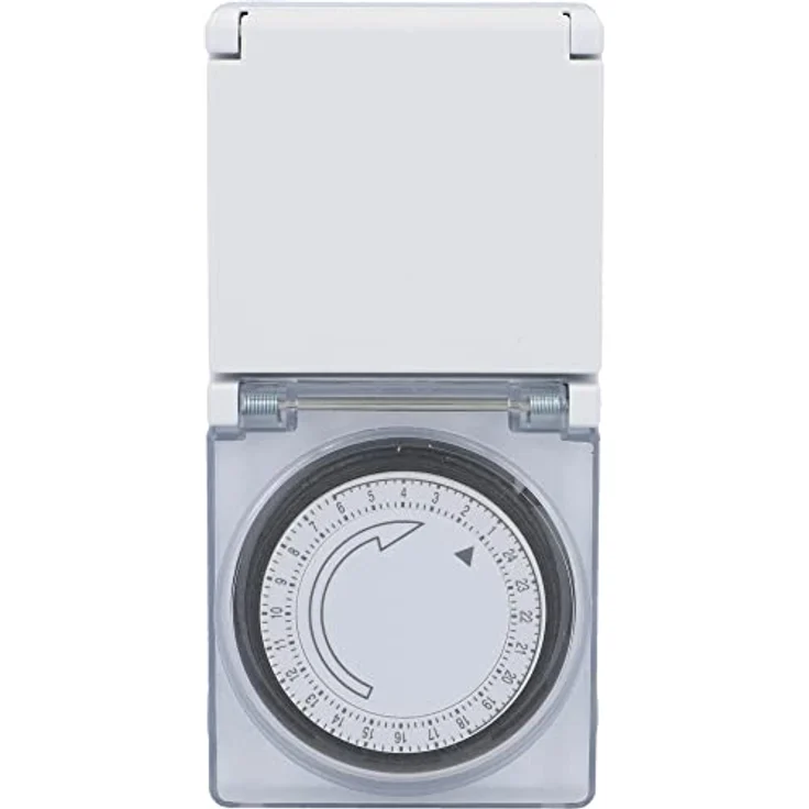 Trend Line Zeitschaltuhr Zeitschaltuhr 3.500 W mechanisch IP44, spritzwassergeschützt, für den Außenbereich geeignet – Bild 2