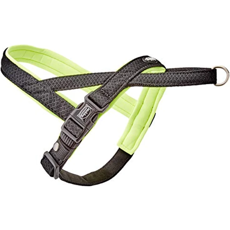 Nobby Norwegergeschirr Mesh Preno, neon gelb L: 38-50 cm + 36 cm, B: 20/25 mm, 1 Stück – Bild 1