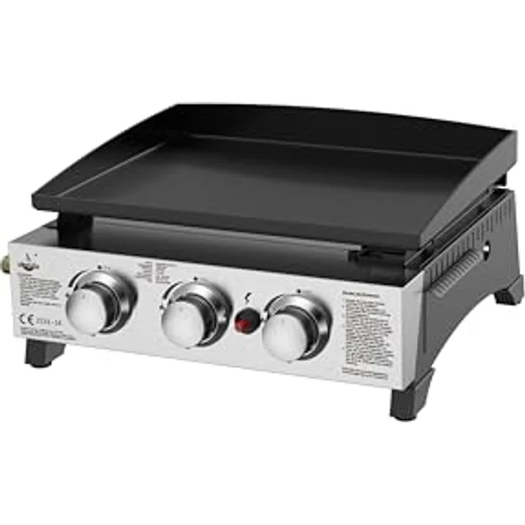Plancha Gasgrill "AUSTIN III" von El Fuego® | 3 Hauptbrenner mit 2,5 kW | inkl. Gasschlauch und Druckminderer | Grill BBQ | AY 4420 – Bild 2