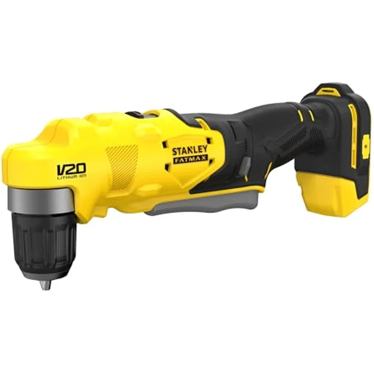 Stanley FatMax SFMCD750B, Winkelbohrmaschine mit 1950 min-1, 45 Nm Drehmoment, ergonomischem Design und LED-Licht – Bild 1