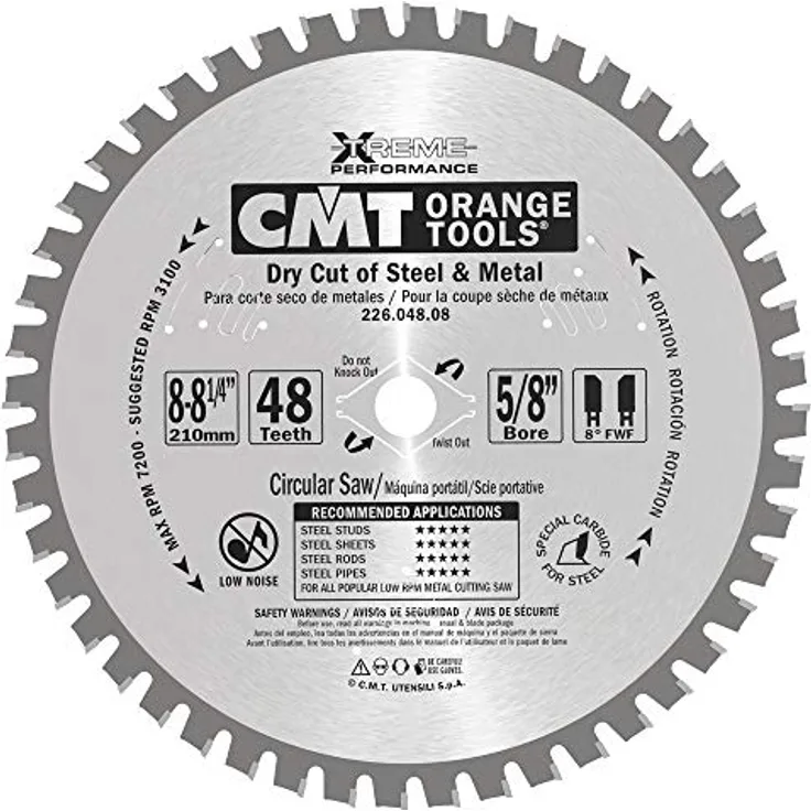 KREISSÄGEBLATT FÜR TROCKENE SCHNITTE 210X2,2X15,87 Z=48 FWF 226.048.08