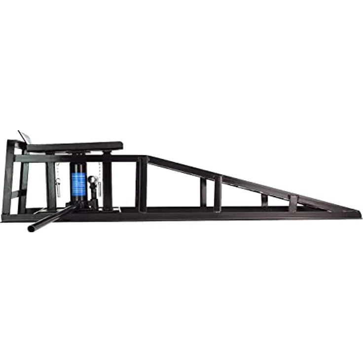 2x hydraulischer Auffahrbock Auffahrrampe Pkw KfZ Wagenheber höhenverstellbar (34430901) – Bild 4