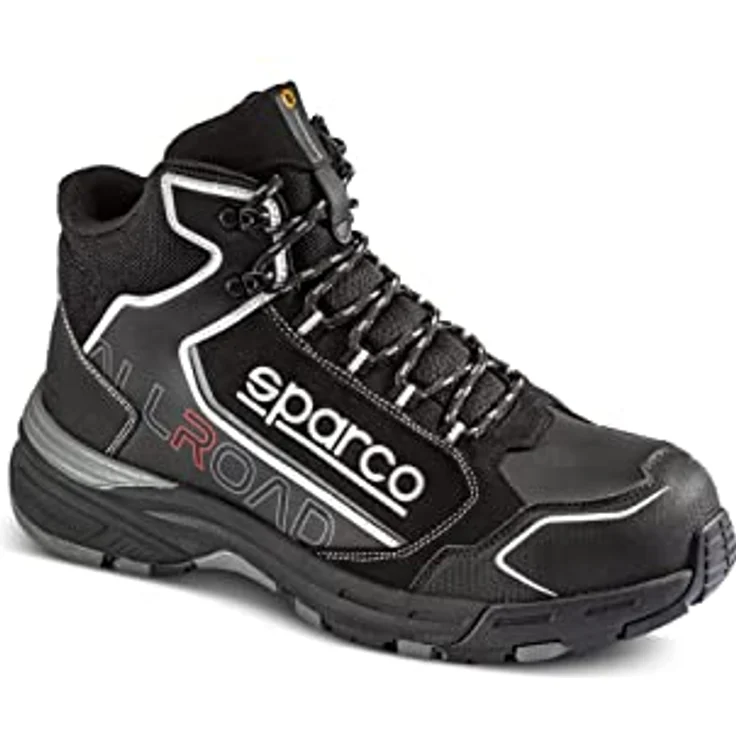sparco Okayama S3 SRC Sicherheitsschuh, extrem leicht, metallfrei, wasserabweisendes Mikrofaser, Crossgrip Gummi Sohle – Bild 2