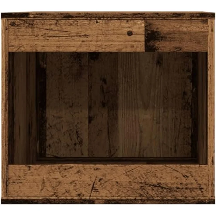 vidaXL Katzenklo Schrank, Verstecktes Design, Altholz-Optik Holzwerkstoff – Bild 5