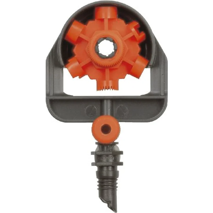 GARDENA Micro-Drip-System 6-Flächen-Sprühdüse: Regulierbare Sprinklerdüse zur wirkungsvollen Gartenbewässerung, 6 Beregnungsformen, 2 Stück (1396-20) – Bild 2