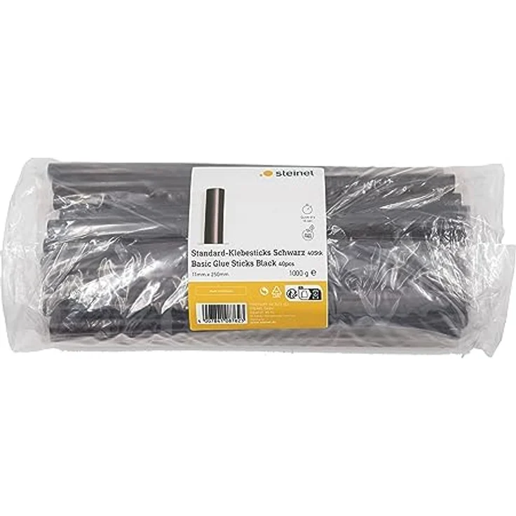 Steinel Standard Klebesticks schwarz Ø11 x 250 mm, 1 kg Heißklebe-Patronen, ca. 40 Klebestifte, 11 mm Sticks für Heißklebepistole – Bild 4