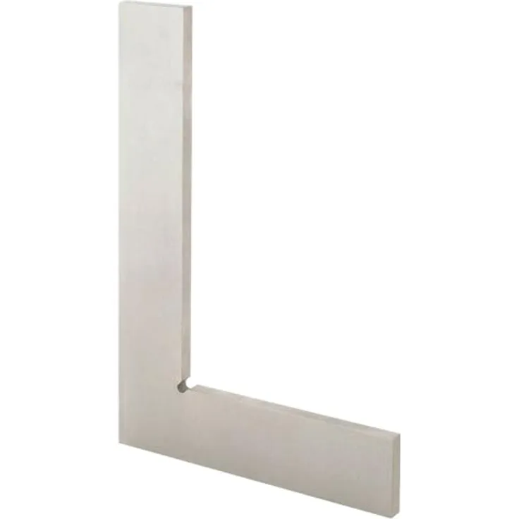 Forum Flachwinkel DIN 875/I, 100 x 70 mm, rostfreier Stahl ohne Anschlag für präzise Messungen