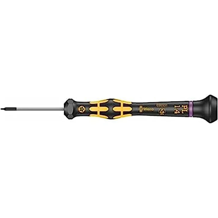 Wera 1573 Pentalobe ESD Kraftform Micro PL 1.4 ESD Pentalobe-Schraubendreher, elektrostatisch abgesichert, mit Black Point-Spitze – Bild 2