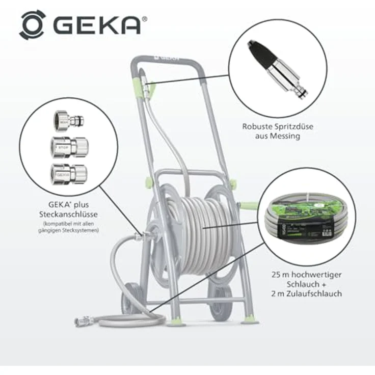 Geka Schlauchwagen Geka plus P25SST Anschl.-Gew.26,44mm G 3/4 Zoll pulv.STA Geka – Bild 6