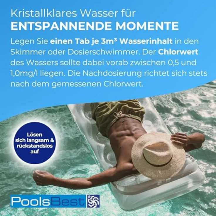 5 kg - PoolsBest® Mini - Multitabs 5 in 1, 20 g Tabletten – Bild 4