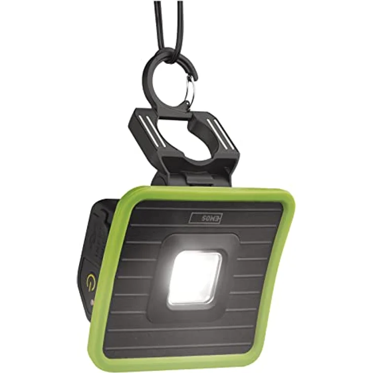 EMOS Mini-LED-Strahler, aufladbarer Baustrahler mit Powerbank, wasserdicht, max. 1000 lm, 40m Leuchtweite, 2200mAh Akku mit 3-17h Leuchtdauer, inkl. USB-Kabel – Bild 5
