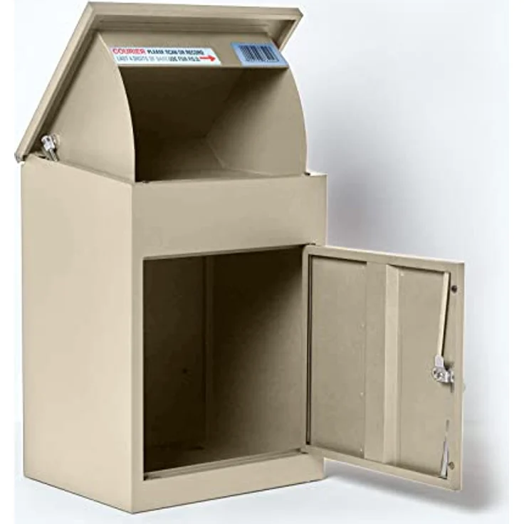Smart Parcel Box SMART PARCEL BOX Creme 44x35x58, Paketbriefkasten zur Wandmontage, rostfrei und wetterfest – Bild 5
