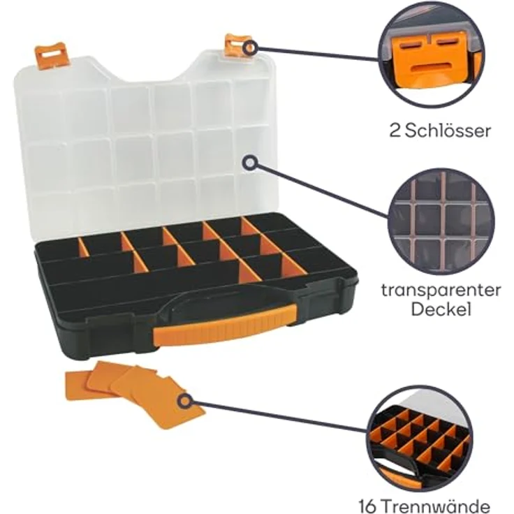 PEREL - OMR13 Aufbewahrungsbox - Organizer, 326x257x48 mm – Bild 7